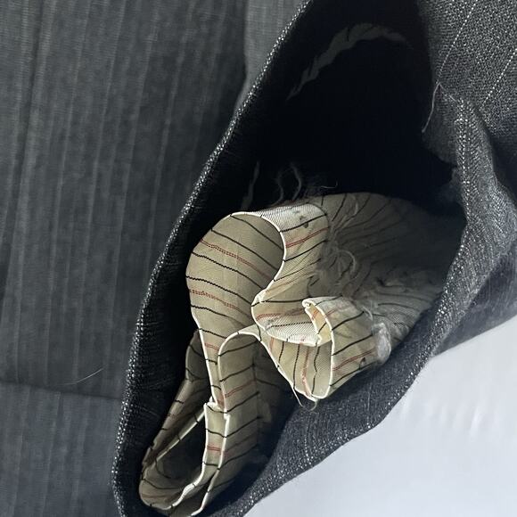 Vtg Brooks Brothers Brooksgate Wool Blazer Gray Pinstripe 38R Classic Fit USA - Picture 5 of 11